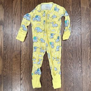 Little Sleepies Footie- elephant print- size 3-6m